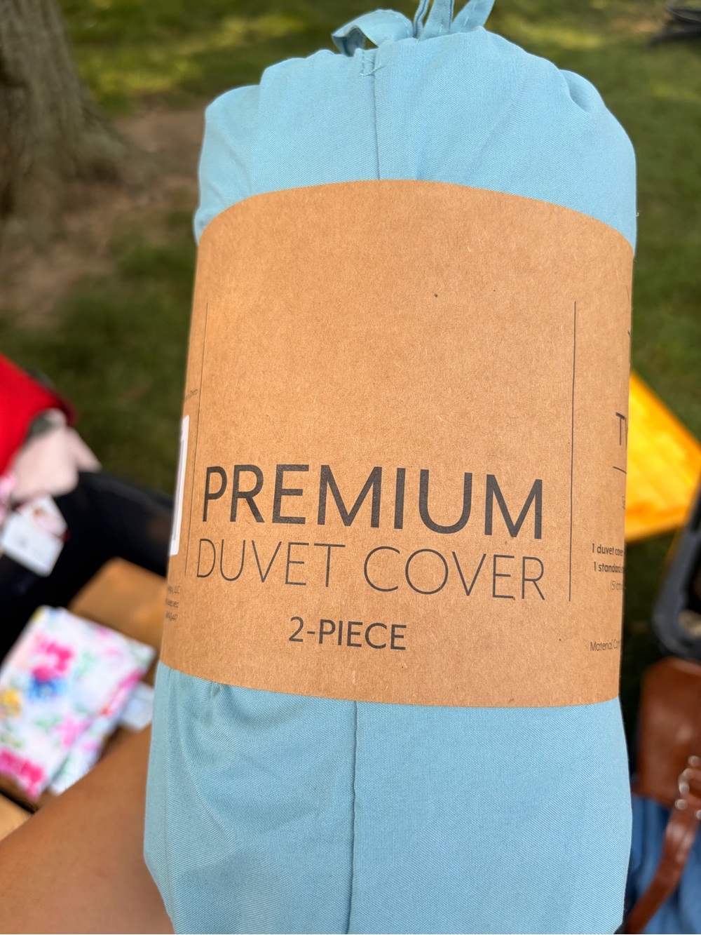 Premium Kids One-Piece Duvet Cover in Light Blue